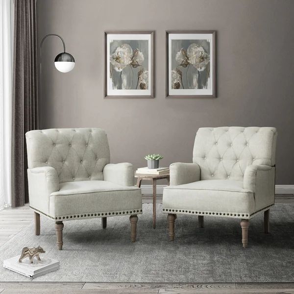 Vernet Armchair with Tufted Back | Wayfair North America