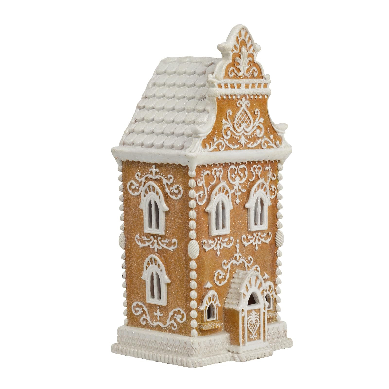 Braxio Indoor Christmas Decorations Resin Gingerbread House with LED Light - Winter Holiday Home ... | Amazon (US)