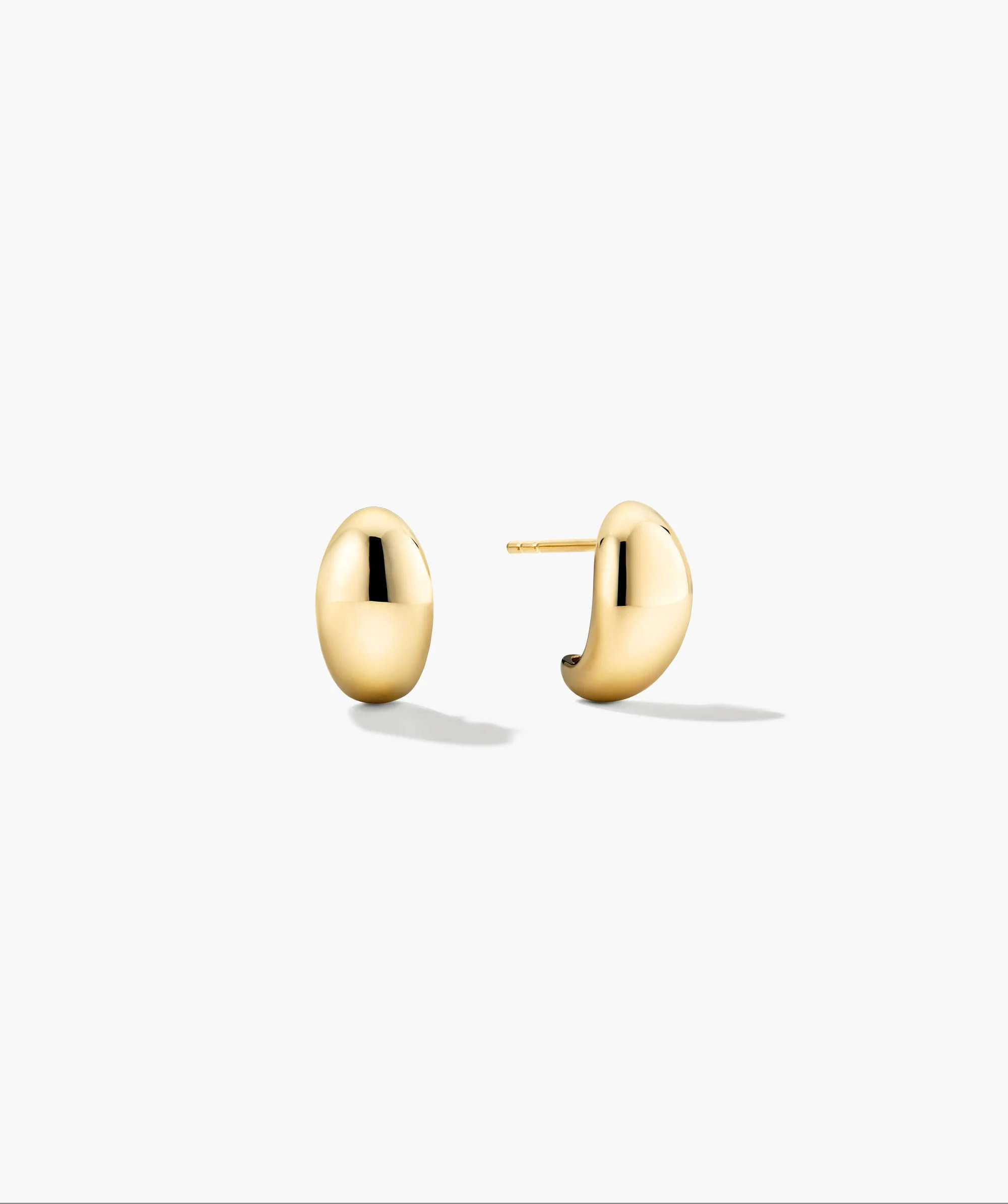 Gold Vermeil D\u00f4me Huggie Earrings - Jewelry | Mejuri | Mejuri Fine Crew
