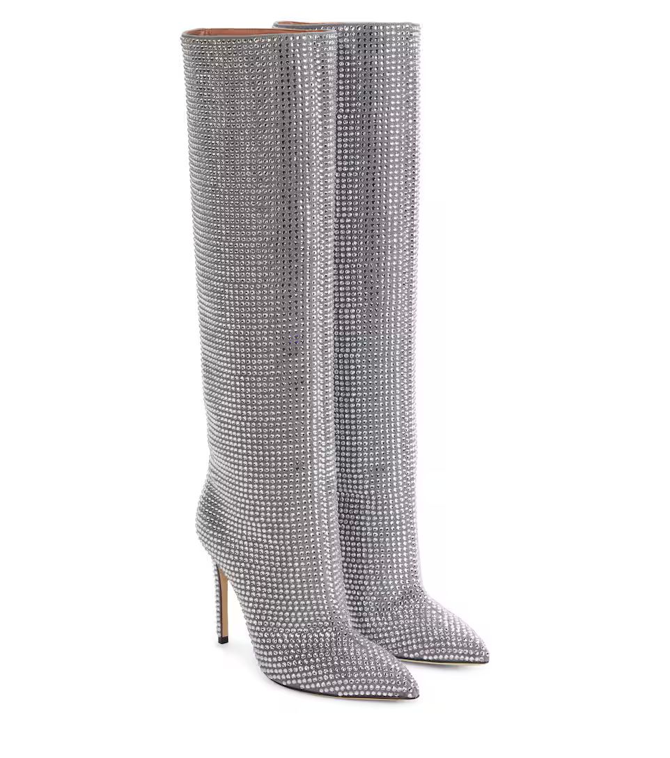 Embellished suede knee-high boots | Mytheresa (US/CA)