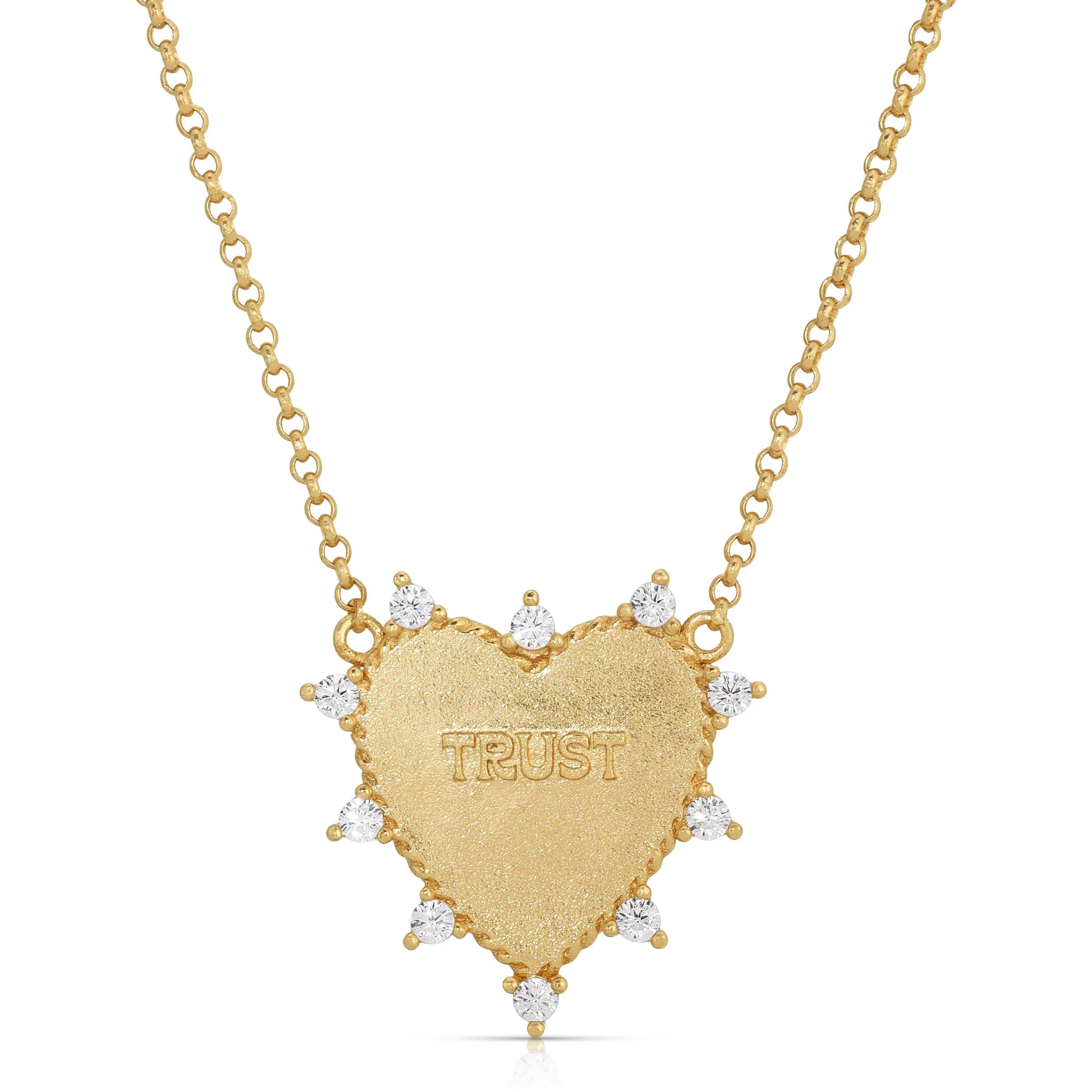 Gold Heart of Trust Necklace | Joy Dravecky