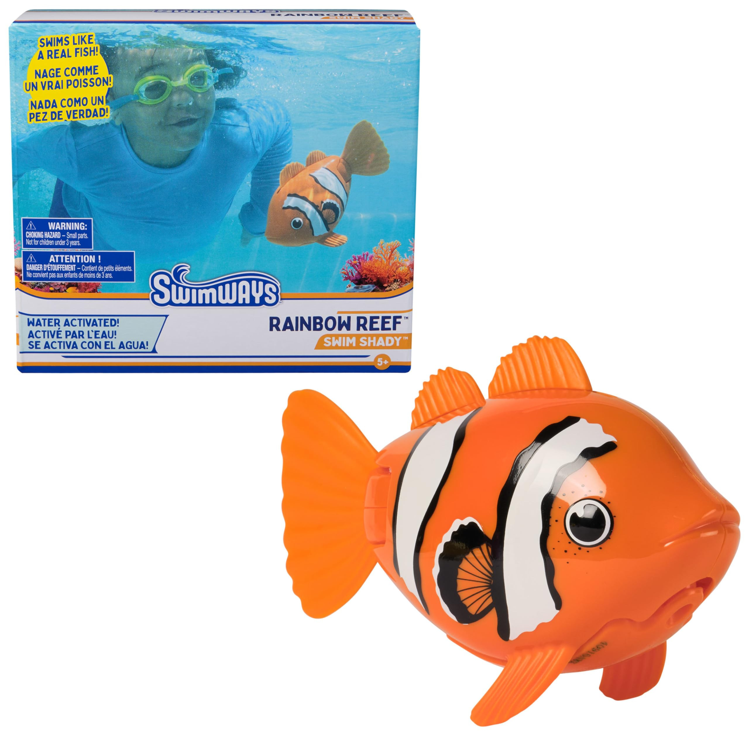 SwimWays Rainbow Reef Fish Toy, Kids Swimming Accessories & Water Toys, Learn to Swim Pool Toys f... | Amazon (US)