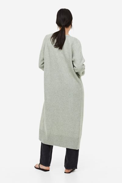 Fine-knit Cardigan Dress - Light beige melange - Ladies | H&M US | H&M (US + CA)