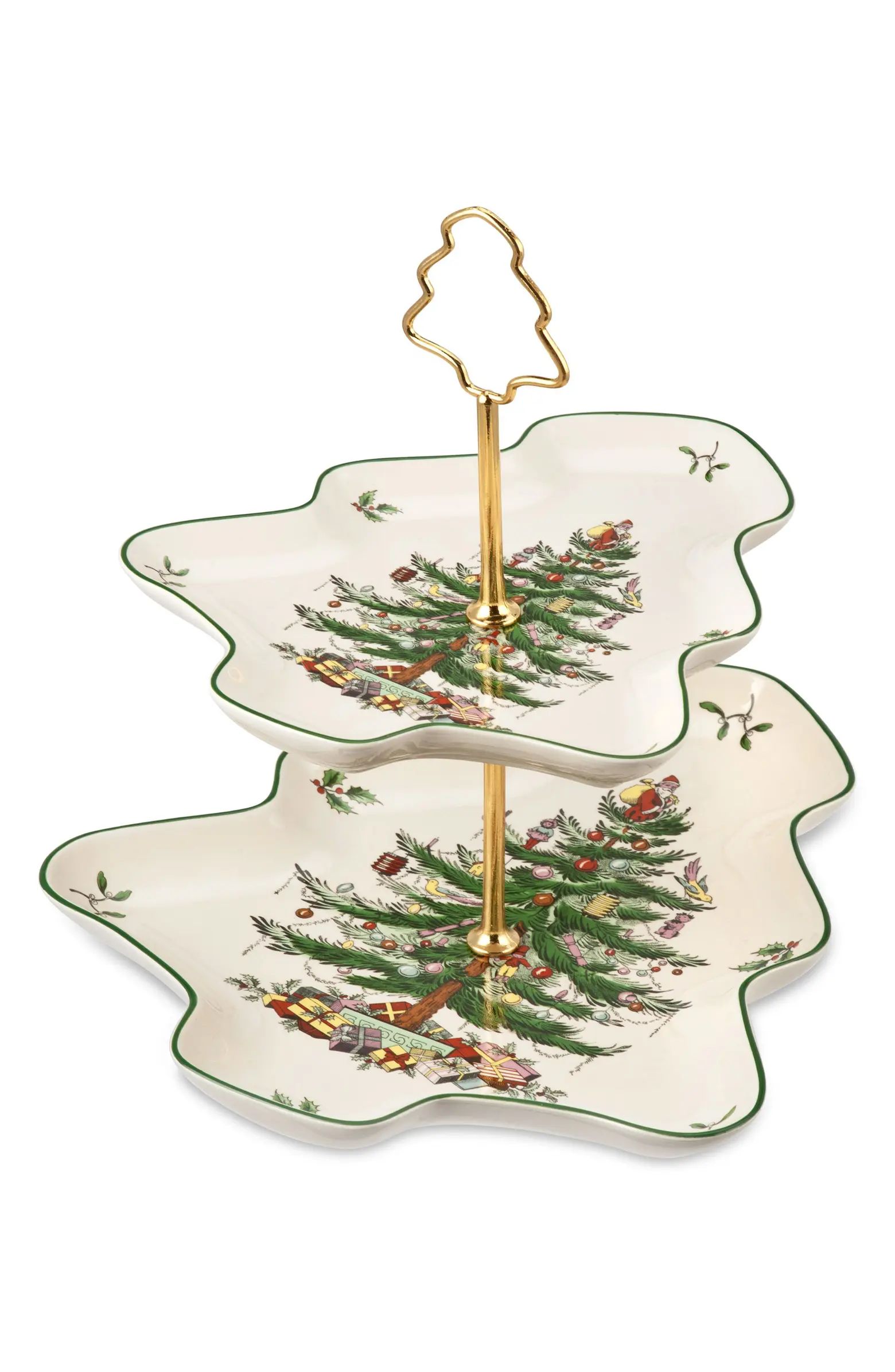 Spode Christmas Tree 2-Tier Serving Stand | Nordstrom | Nordstrom
