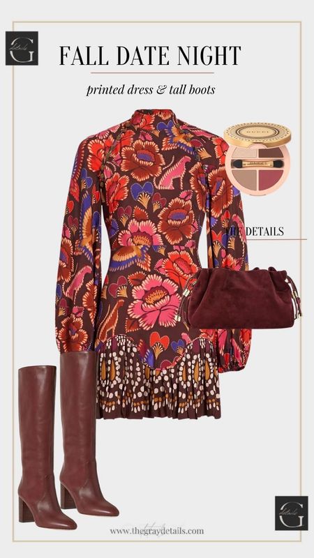 Fall dress outfit, fall boots, fall bag, fall date night outfit 

#LTKover40 #LTKwedding #LTKstyletip