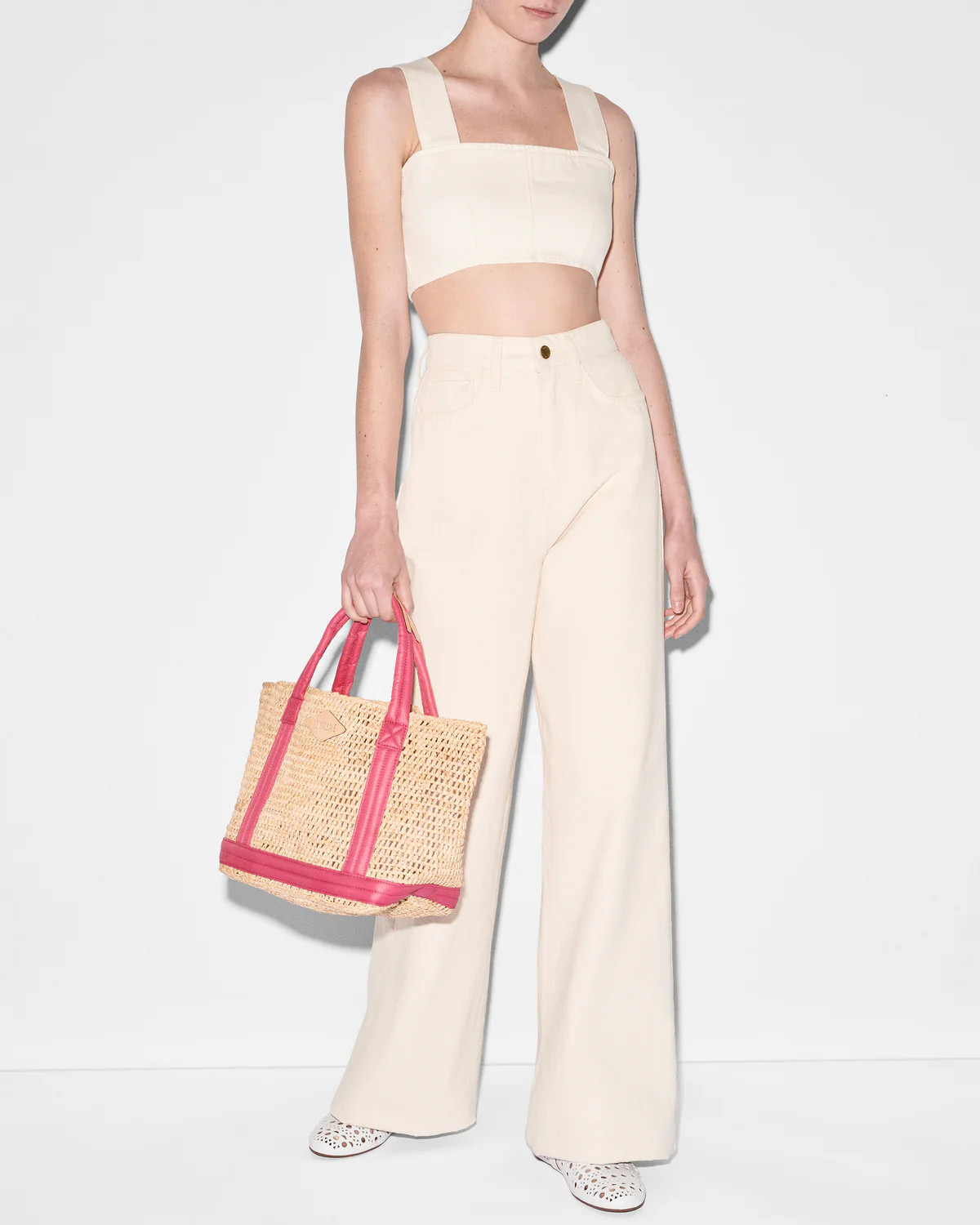 Raffia/Zinnia Small Raffia Tote | MZ Wallace