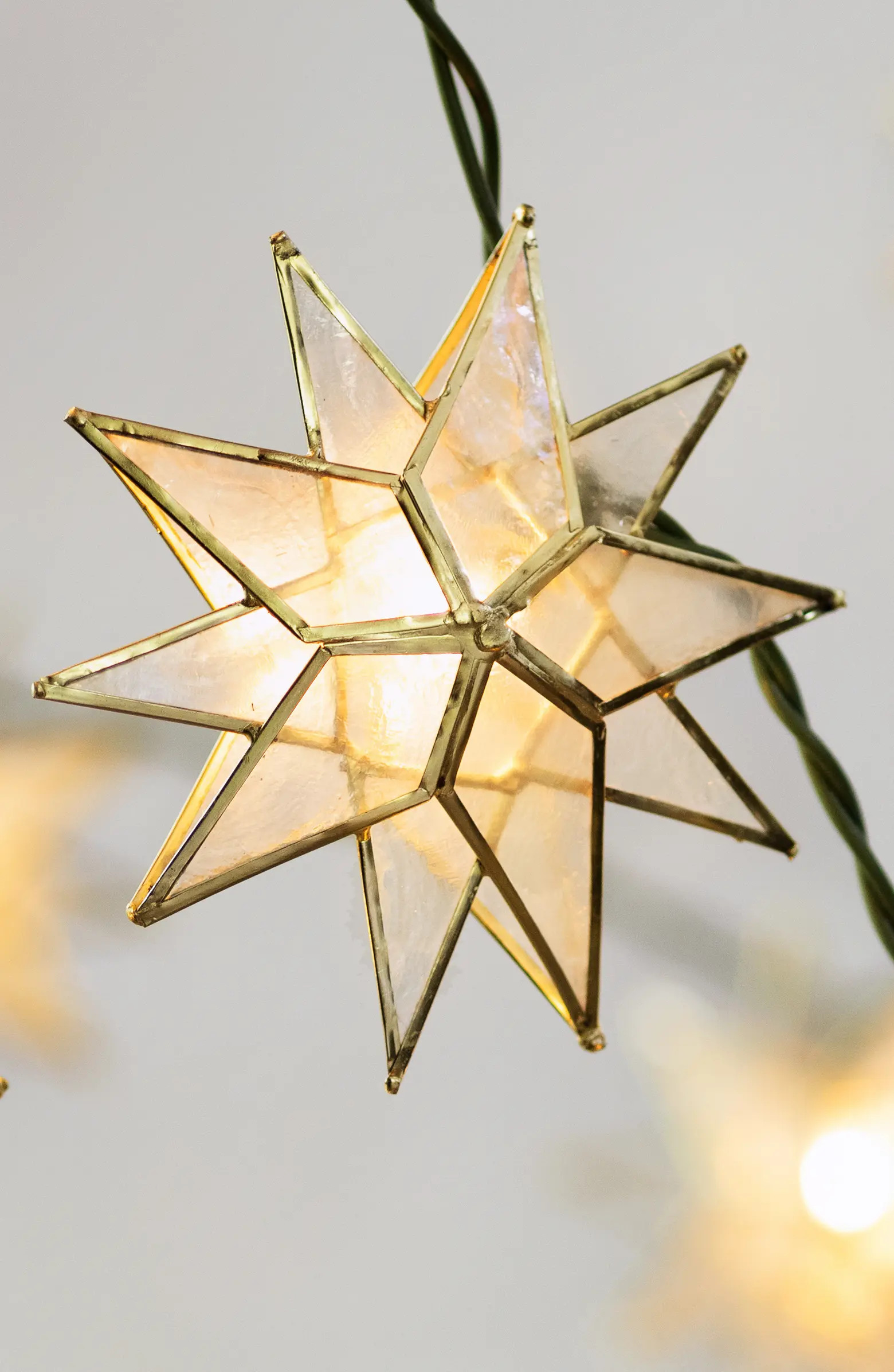 Balsam Hill Capiz Star Lighted Garland | Nordstrom | Nordstrom