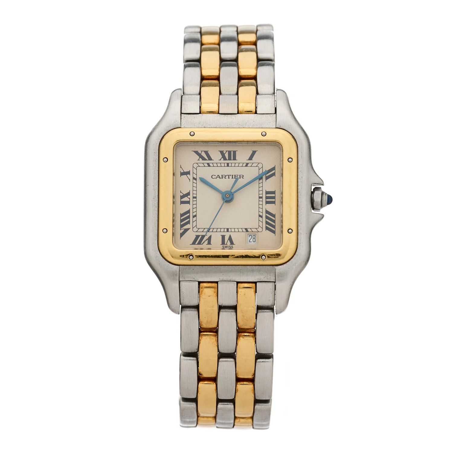 Stainless Steel 18K Yellow Gold 27mm Panthere Quartz Watch | FASHIONPHILE (US)