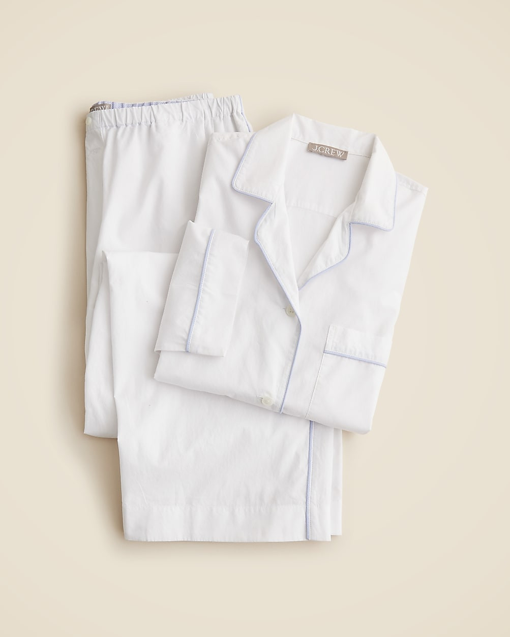 Classic pajama pant set in end-on-end cotton | J. Crew US