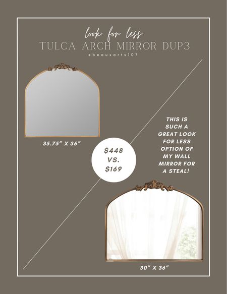 Get my arch mirror look for less for only $169! 

#LTKstyletip #LTKhome #LTKsalealert