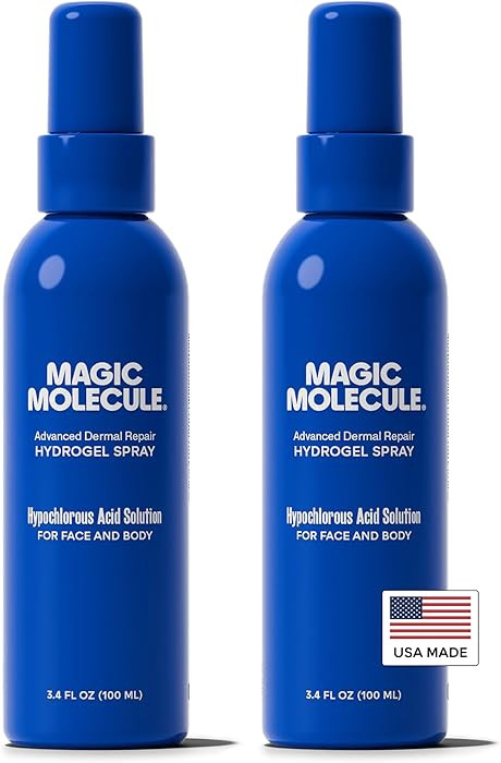 Magic Molecule Dermal Repair Hydrogel Spray with Pure Hypochlorous Acid, Intensive Skin-Smoothing... | Amazon (US)