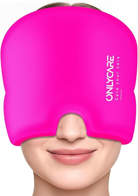 Migraine Relief Cap, ONLYCARE Headache Relief Cap, Soothing Migraine Mask, Odorless Gel Ice Head ... | Amazon (US)