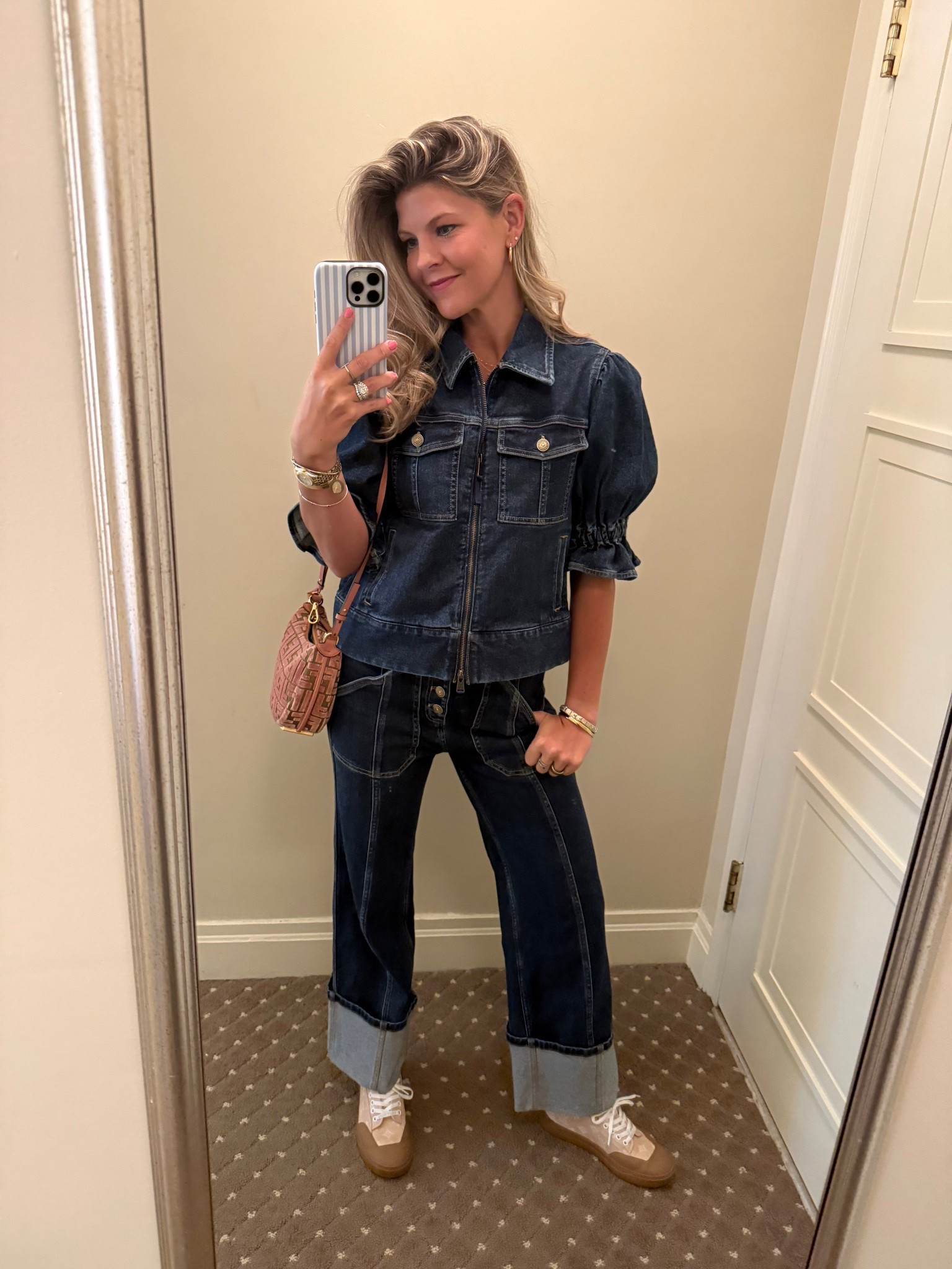 Denim set. Denim jeans. Cinq a sept. Denim top  