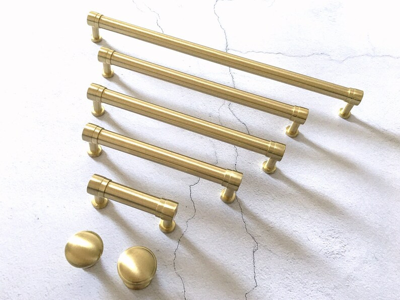 2" 3 3.25 3.5 3.75" 4 4.25" 4.5 3 1/2 5.5 6 7 8 Cabinet Pulls Drawer Pull Dresser Handle Brushed ... | Etsy (US)