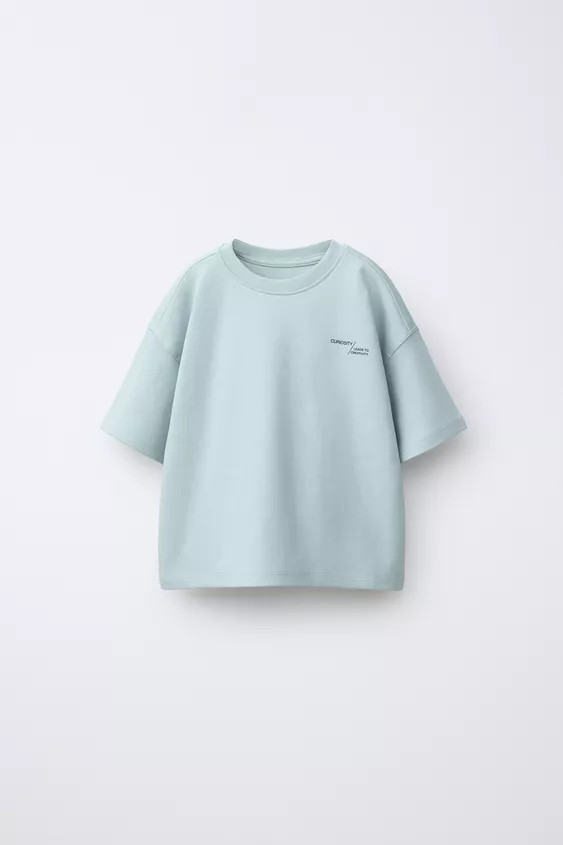 INTERLOCK TEXT T-SHIRT | Zara US