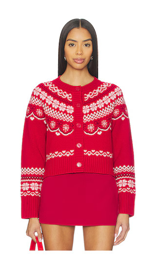 Shantae Cardigan in Red Velvet Truffle | Revolve Clothing (Global)