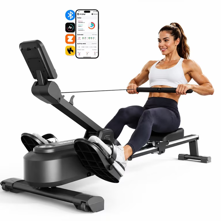 MERACH Magnetic Rowing Machine with 16 Levels, 350 lbs Weight Capacity, Silent Operation, Bluetoo... | Walmart (US)