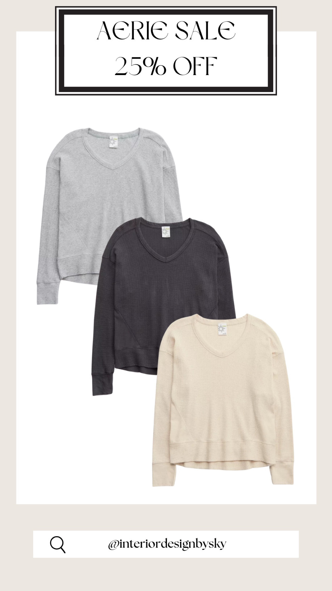 Aerie sale! These long sleeve v neck shirts have the yummiest material ever! Plus they are all on sale! Highly recommend buying for the fall season & to travel! 🫶

#LTKtravel #LTKsalealert #LTKSale