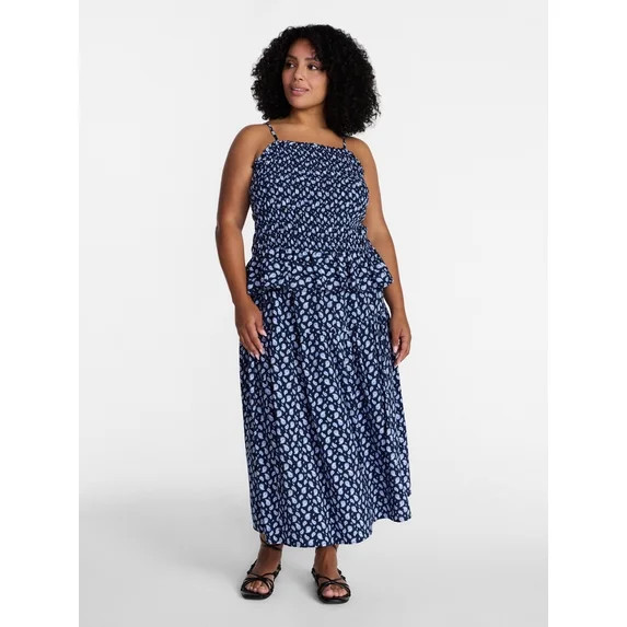 Time and Tru Women’s Tiered Maxi Skirt, Sizes XS-XXXL | Walmart (US)