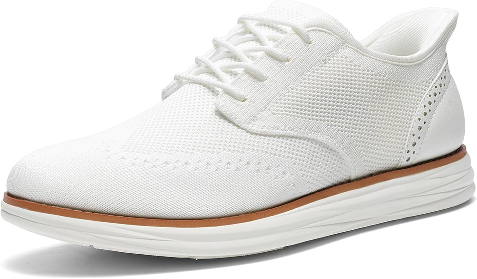 Bruno Marc Men's KnitFlex Craft Mesh Oxfords Sneakers Casual Dress Lace-Up Lightweight Walking Sh... | Amazon (US)