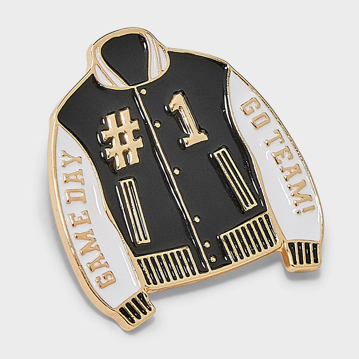 Varsity Jacket Brooch Pin - Universal Thread™ Black/White | Target