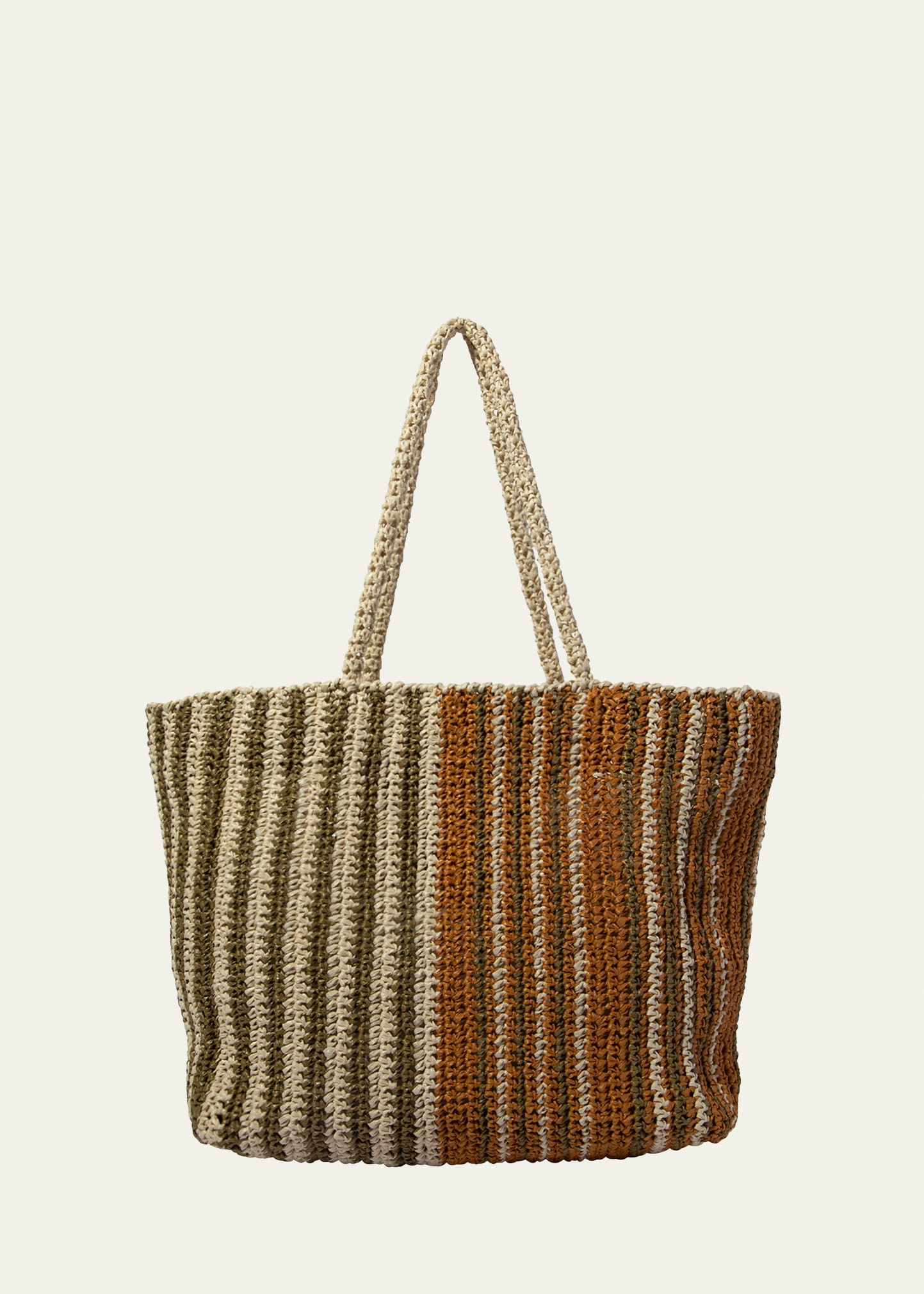 Maria La Rosa Kaya Striped Raffia Tote Bag | Bergdorf Goodman