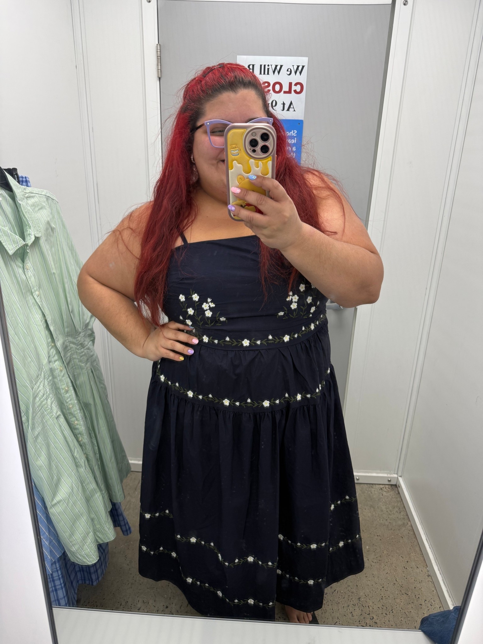 Free Assembly Embroidered Midi Dresss