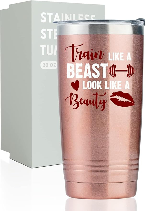 Onebttl Workout Fitness Gym Gifts for Women, 20oz Stainless Steel Tumbler with Lid Straw, Exercis... | Amazon (US)