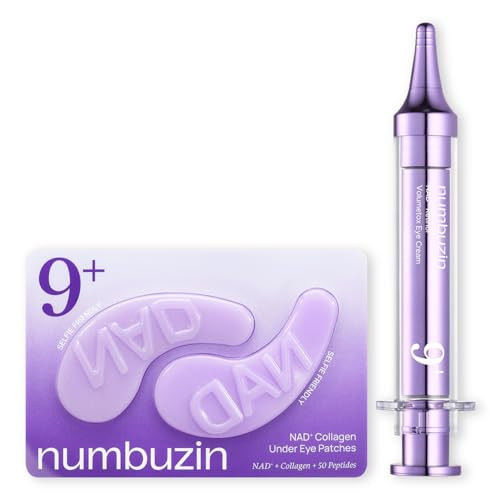 numbuzin No.9 NAD+ Eye Wrinkle Care Set | Peptides, Niacinamide | Puffy Eye Bags, Dark Circles, Firming | korean skin care | Amazon (US)