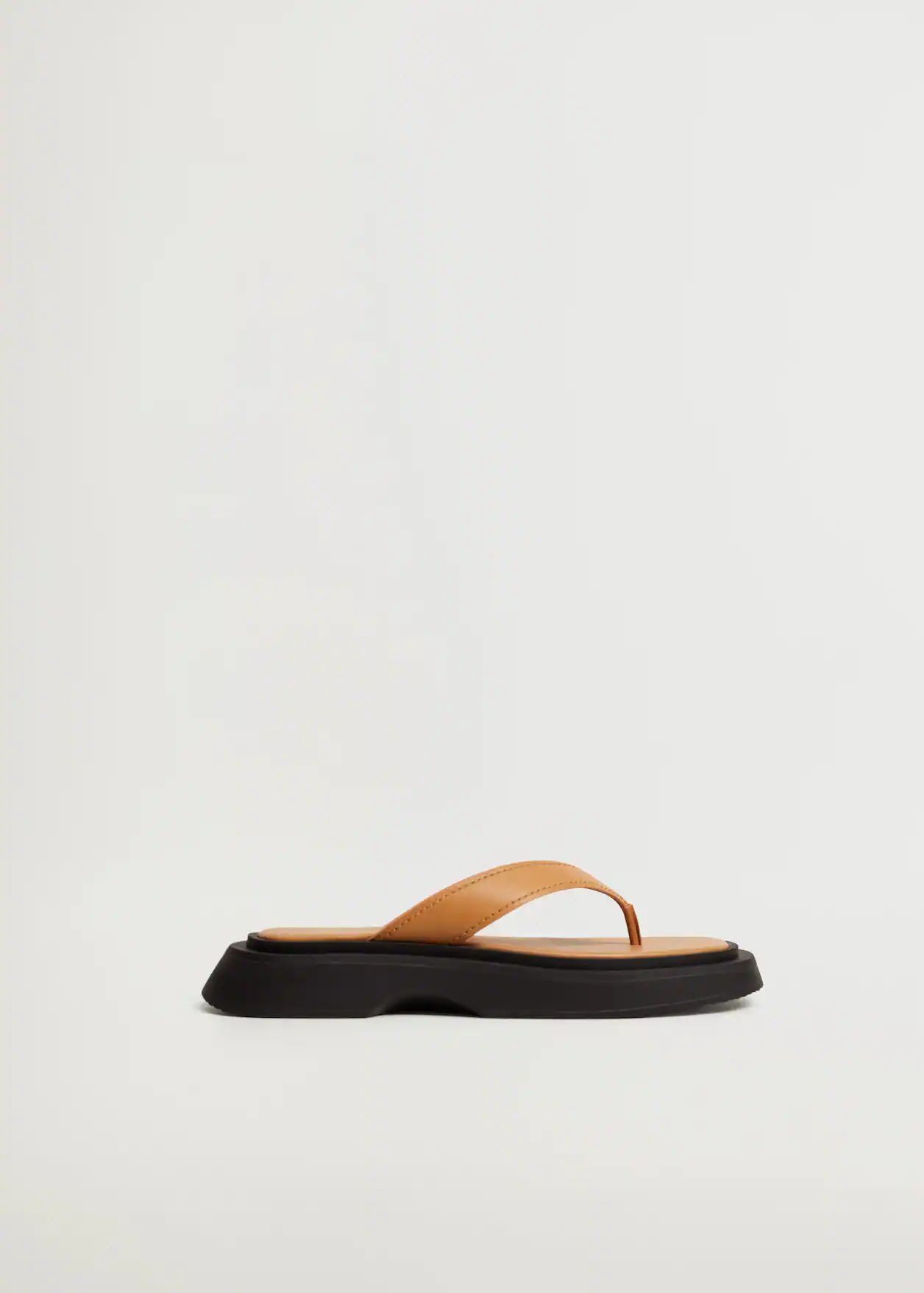 Platform leather sandals | MANGO (UK)