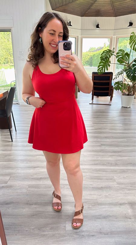 The perfect activewear dress for me! Built in shorts with pockets that you can pull down at the back to use the washroom, removable padding so you don’t need to wear a bra, and available in SO many different colours! The Halara Everyday dress has it all! I love this ultra bright red, but I have also tried black, pink, green, and more! I love wearing these to play badminton or go kayaking, but they also make perfect dresses for wearing all summer! 

#LTKSeasonal #LTKFitness #LTKActive