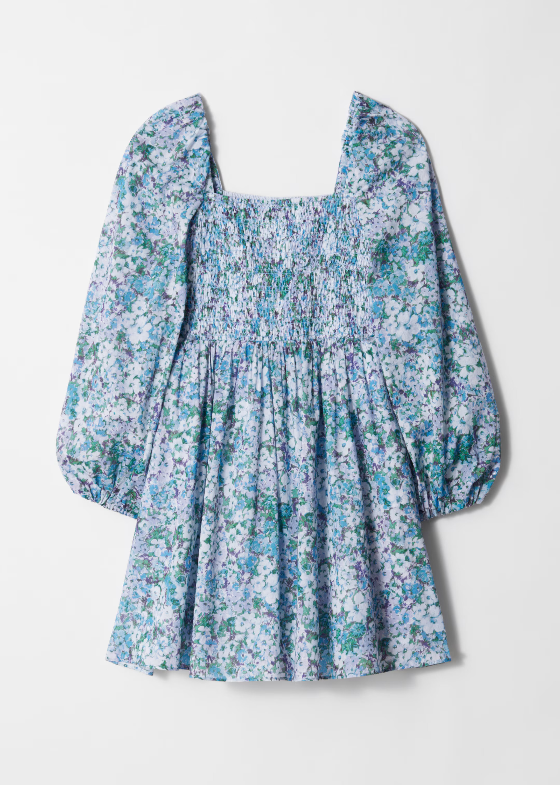 Babydoll-Midikleid - Blau/Geblümt - & Other Stories DE | & Other Stories EU