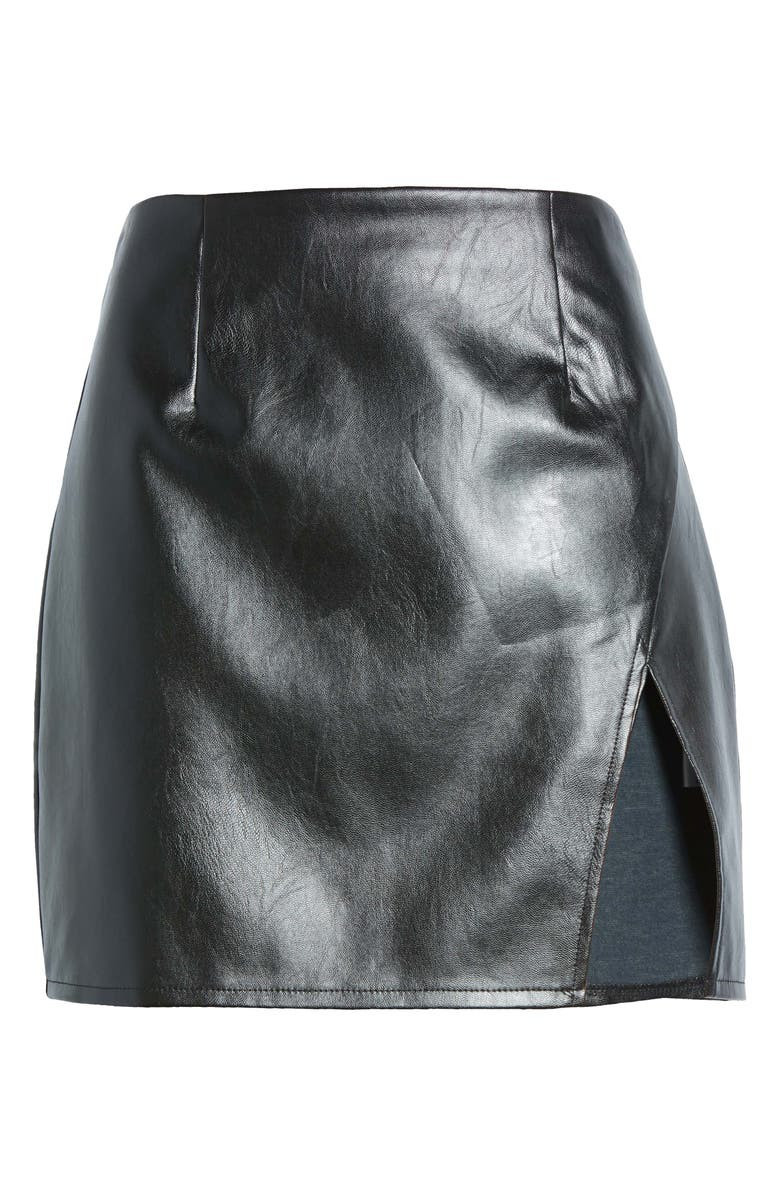 Walking the Walk Faux Leather Miniskirt | Nordstrom