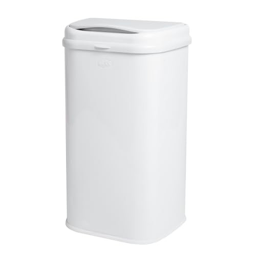 Ubbi Adult Diaper Pail, 13-Gallon Stainless Steel Incontinence Disposal Bin, Odor Locking Trash Can for Adult Diapers, Elderly Care & Caregivers, No Special Bags Required, White | Amazon (US)