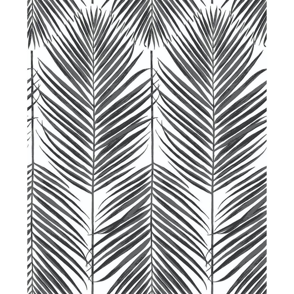 Unbranded Ripon, Ebony Paradise Palm 18 in. x 20.5 in. Peel and Stick Wallpaper-WQNW33000 - The H... | The Home Depot