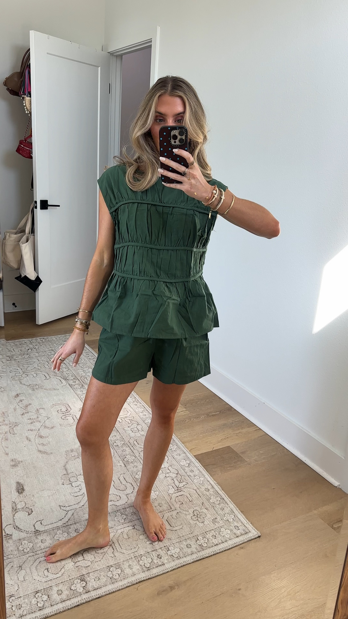 Amazon size small Tankaneo Womens Summer Smocked 2 Piece Short Sets Cap Sleeve Babydoll Peplum Blouse Casual Matching Set Vacation Outfits

#LTKootd #LTKSeasonal #LTKSaleAlert