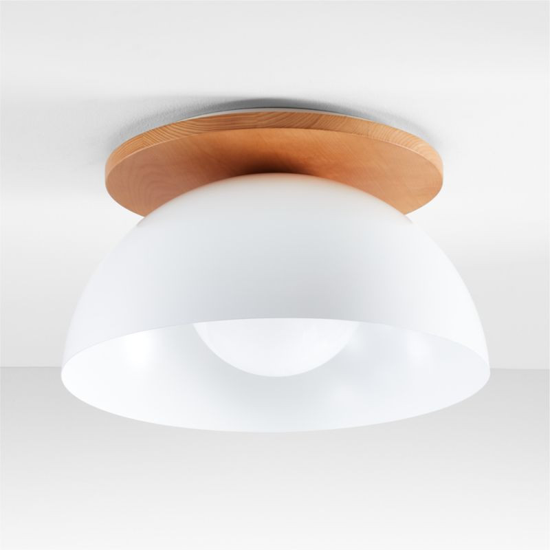 Moonlight Kids Large White Flushmount Light | Crate & Kids | Crate & Barrel