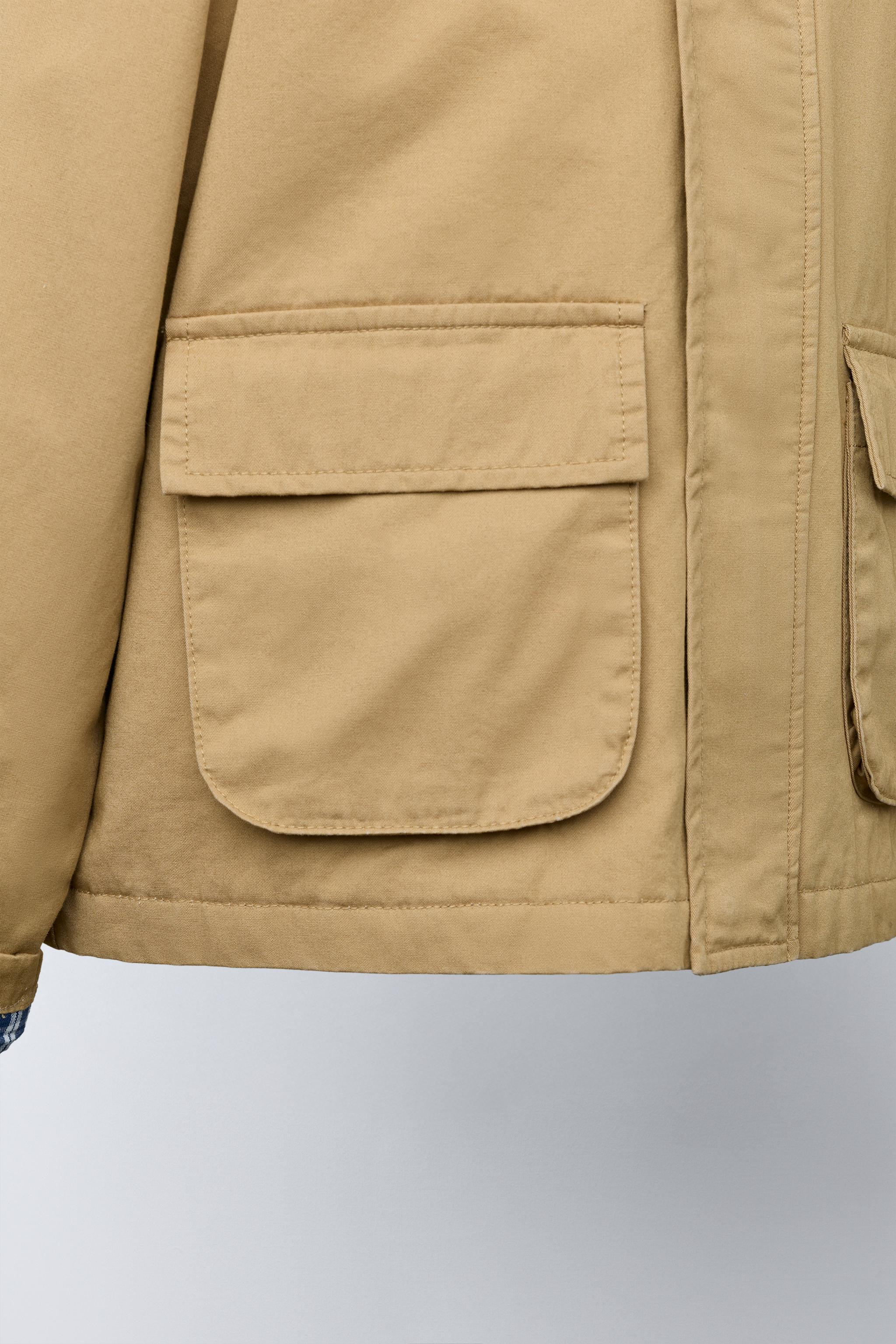 CONTRAST COLLAR JACKET | Zara US