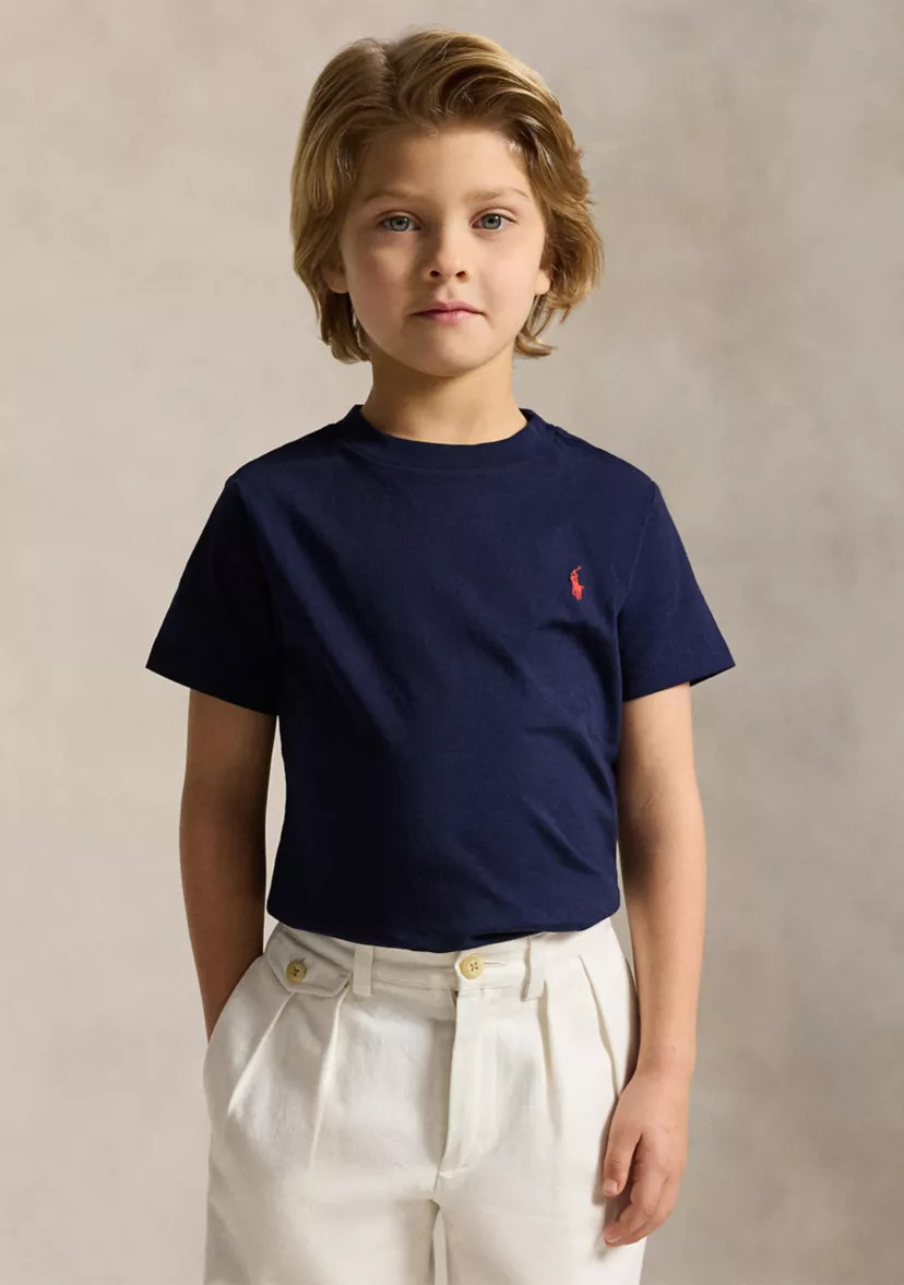 Boys 2-7 Cotton Jersey Crew Neck T-Shirt | Belk