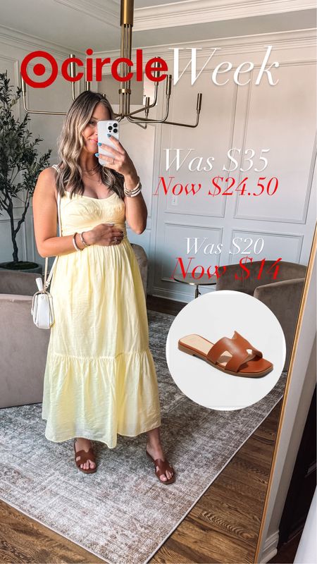 The prettiest spring dress from Target on sale for Target circle week! This is bump-friendly and perfect for spring events, weddings, vacations, bridal showers and baby showers! 

Wearing a medium 



#LTKbump #LTKsalealert #LTKxTarget