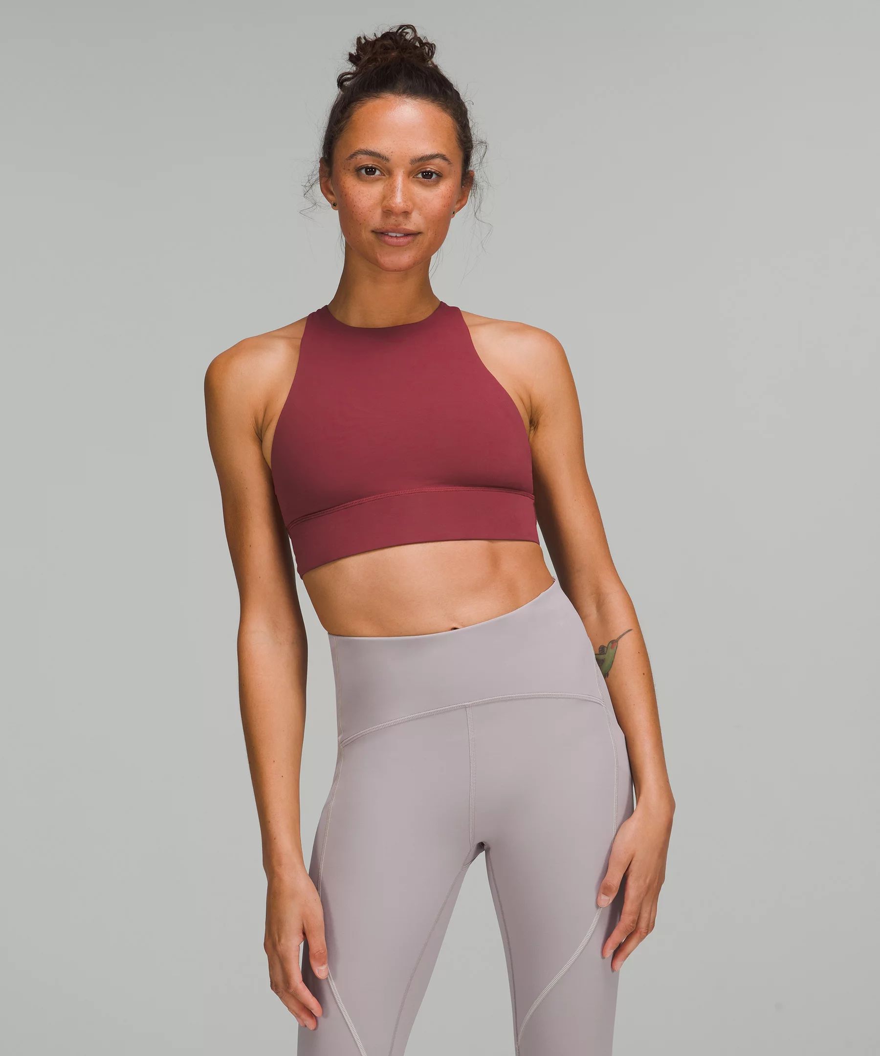 Energy High-Neck Longline Tough Bra Medium Support, B–D Cups | Lululemon (US)