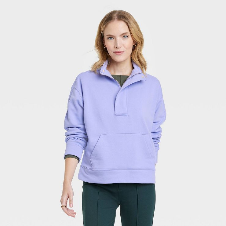 Women's Quarter Zip Sweatshirt - A New Day™ | Target