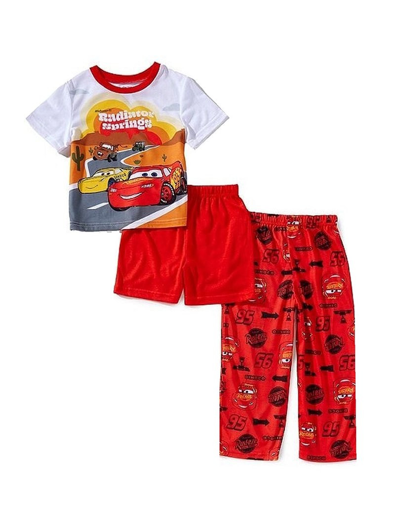Disney Cars Radiator Springs 3-Pc Character Toddler Boy's Character Pajama Set, Size 4T - Walmart... | Walmart (US)