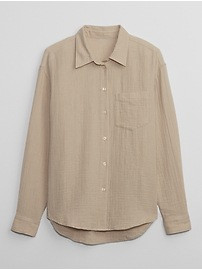 Gauze Big Shirt | Gap Factory