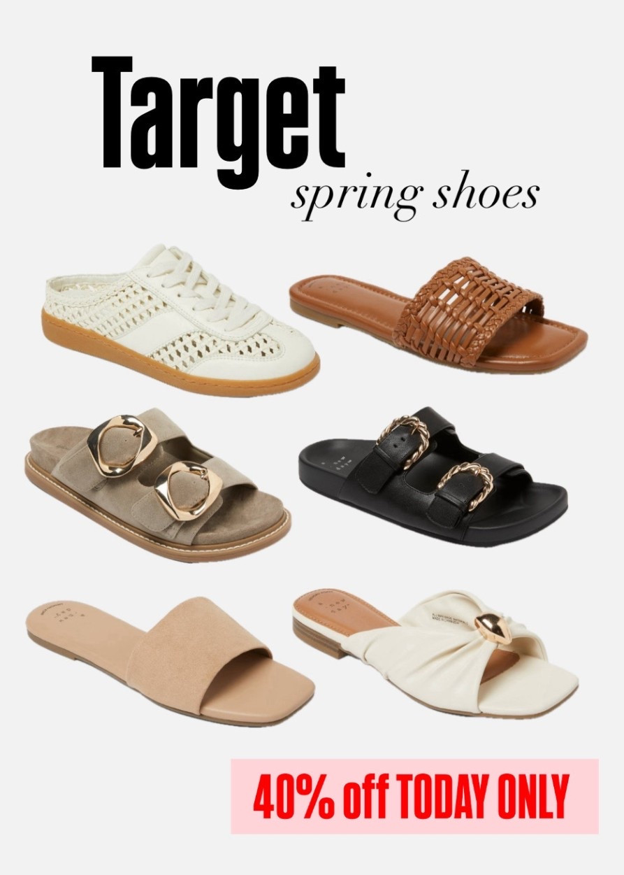 40% off shoes! 

#dailydeals #dealoftheday #target #shoes #sandals #targetcircle

#LTKSaleAlert