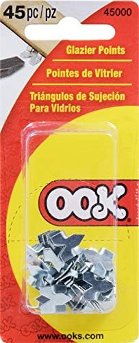 OOK Glazing Push Points, Glazier Points, Steel, Zinc Finish (45 Piece) | Amazon (US)