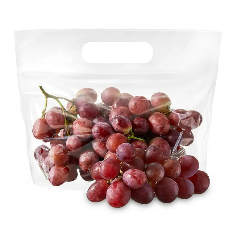 Fresh Red Globe Seeded Grapes, Bag (2.25 lbs/Bag Est.) | Walmart (US)