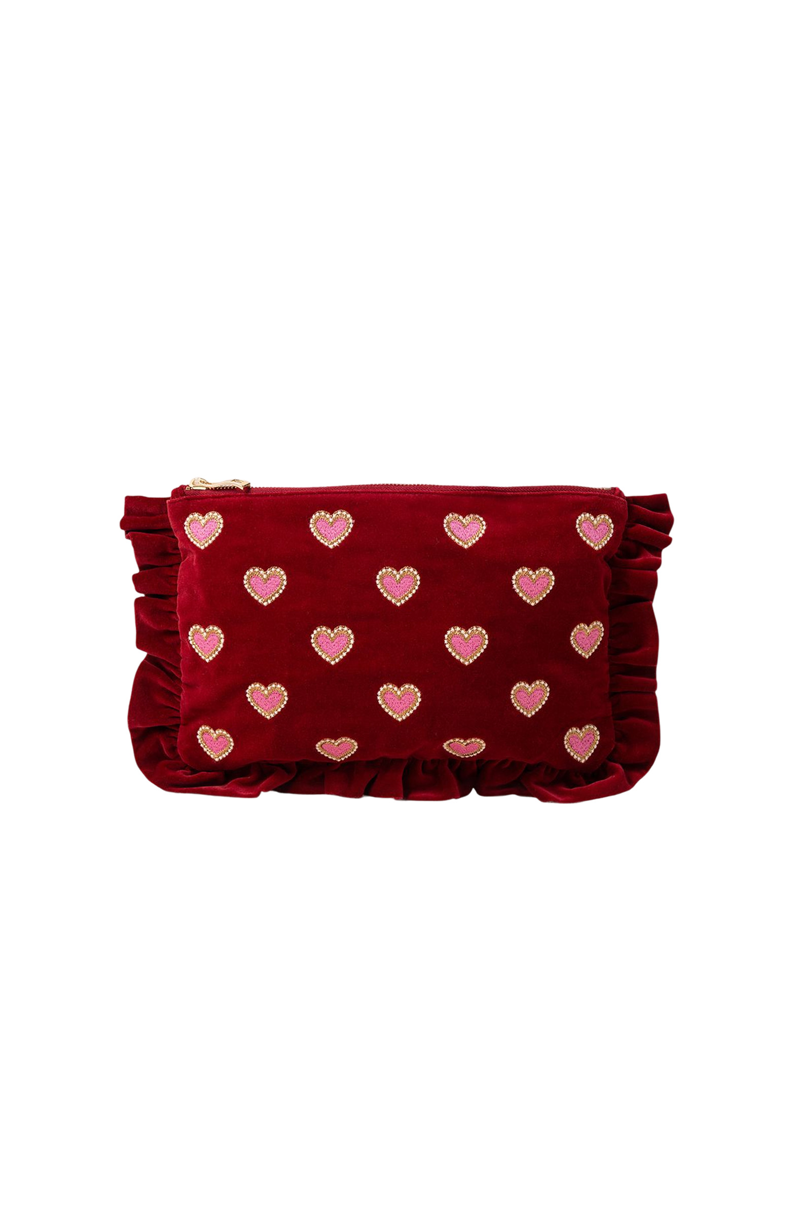 Love Hearts Frill Pouch | Nordstrom