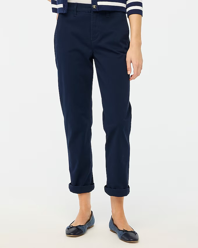 High-rise girlfriend chino pant | J.Crew Factory