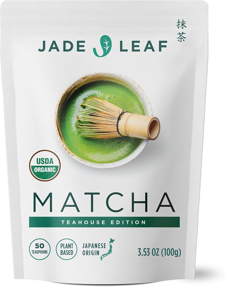 Jade Leaf Matcha Organic Premium Ceremonial Grade Matcha Green Tea Powder - Japanese - Culinary, ... | Amazon (US)